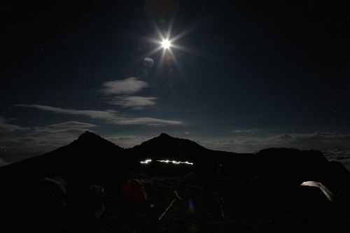 月夜 北アルプス表銀座 燕岳 つばくろだけ の山小屋 燕山荘グループ